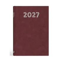 Terminarz 2027 A5 standard bordowy