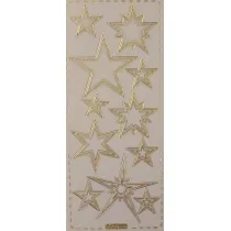 Galeria Hobby Stiker a�urowy 10x23cm transparentny z�oty