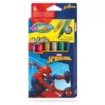 Patio Flamastry metaliczne Colorino Kids Spiderman 6 szt.