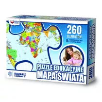 Puzzle 260 el. Mapa wiata Zachem