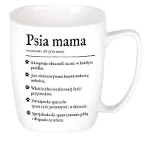 Nadwyraz.com Kubek ceramiczny bia�y Psia mama