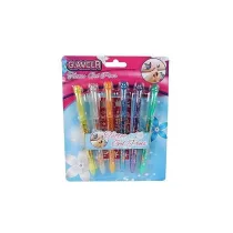 Hipo Dugopisy do tatuau z brokatem 6 kolorw