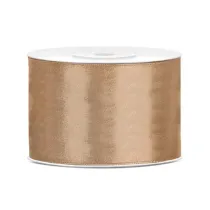 PartyDeco Tasiemka satynowa jasne z�oto 50mm x 25m