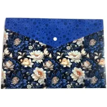 Fresh Teczka A4+ plastikowa z klipsem Kwiaty