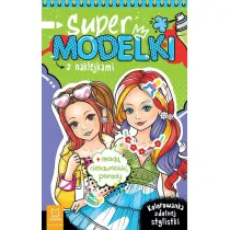 Supermodelki z naklejkami. Kolorowanka zdolnej stylistki