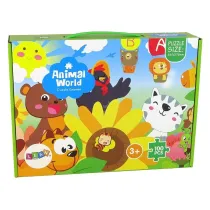 Puzzle 100 el. Zwierz�tka LeanToys