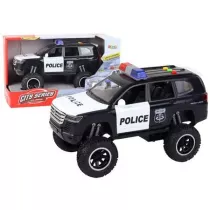 Pojazd raptor policja czarny d�wi�k �wiat�a LeanToys
