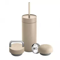 Fellow Carter Move Mug 3 w 1 - Kubek termiczny + 3 nakrtki - Piaskowy 473 ml