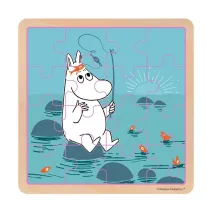 Puzzle drewniane  16 el. Muminki na ryby Barbo Toys