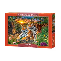 Puzzle 2000 el. Tiger Family Castorland