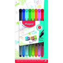 Maped Cienkopis Graph Peps Deco 8 szt.