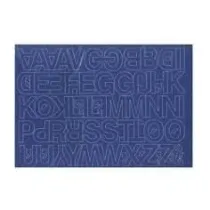 Artdruk Litery samoprzylepne 3 cm 8 arkuszy niebieskie