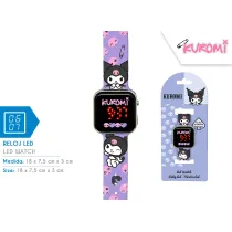 Zegarek LED z kalendarzem Kuromi KU00001