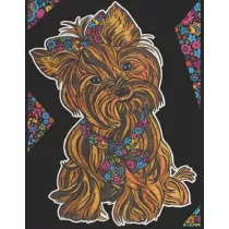 Kolorowanka Welwetowa Colorvelvet A4 Yorkshire Terrier