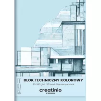 Top-2000 Blok techniczny Creatinio A3 kolorowy 10 kartek