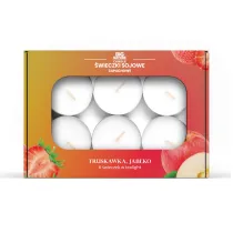 Big Nature �wieczki sojowa zapachowa tealight TRUSKAWKA-JAB�KO 6 szt.