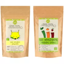 Helpa Mini pakiet startowy Czary Mamy: kaszka jaglana + rdki smaku warzywne Zestaw 200 g + 18 g Bio