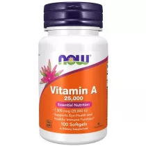 Now Foods Witamina A 25000 IU Suplement diety 100 kaps.