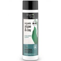 Organic Shop Organic Algae & Clay Strengthening Shampoo wzmacniajacy szampon do włosów 280 ml