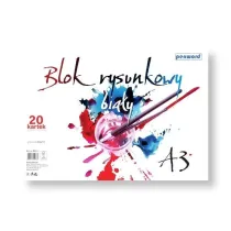Penword Blok rysunkowy A3 biay 80g 20 kartek