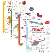 Pakiet Dinozaury. Kocham rysowa�, Zwierz�ta. Kocham rysowa�, Pojazdy. Kocham rysowa�, Robaki. Kocham rysowa�