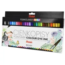 Pentel CIENKOPIS 24KOL 0.4 FIB PEN S40-ST24PL WB