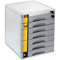 Szafka na dokumenty 7 szufl. metalowa YELLOW ONE