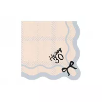 PartyDeco Serwetki Happy 30 33x33cm 12szt