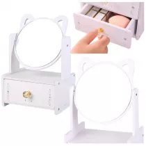 Mini toaletka lusterko do makijau biaa Leantoys