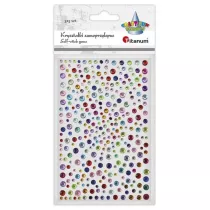 Titanum Krysztaki samoprzylepne Okrge mix 325szt
