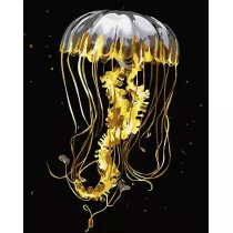 Twoje Hobby Malowanie po numerach + z�ota farba - Z�ota meduza 40x50cm