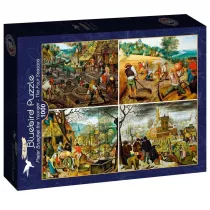 Puzzle 1000 Cztery sezonu - Brughel 1918 Bluebird Puzzle