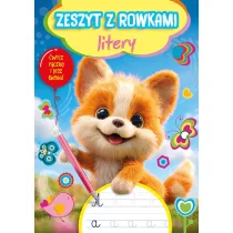 Zeszyt z rowkami. Litery