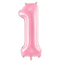 PartyDeco Balon foliowy 1 r�owy 86cm