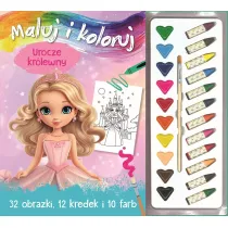Maluj i koloruj. Urocze kr�lewny
