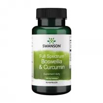 Swanson Full Spectrum Boswellia & Curcumin 300mg/300 mg - suplement diety 60 kaps.