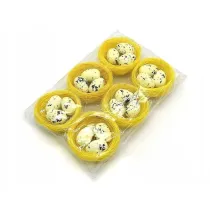 Adar Zestaw 6 gniazdek z jajkami 6x6cm