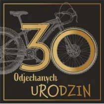 Art Nuvo Karnet kwadrat 30 urodziny m�skie CF-01