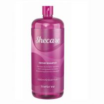 Inebrya Shecare Repair Shampoo rozświetlająco-naprawczy szampon do włosów zniszczonych zabiegami chemicznymi 1 l