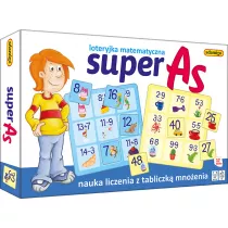 Super As. Loteryjka matematyczna. Nauka liczenia z tabliczk mnoenia Adamigo