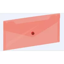 Grand Koperta na zatrzask czerwona 22.5 x 12.4 cm
