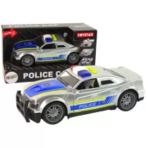 Auto Policja 1:14 �wiat�o i d�wi�k srebrne LeanToys
