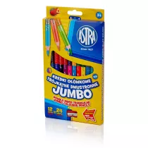 Astra Kredki owkowe dwustronne Jumbo 24 kolorw 12 szt.