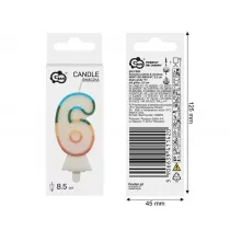 Godan wieczka cyfra 6 tczowa 8,5cm