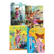 Pakiet: Zwierzogr�d 2. Biblioteczka przygody, Zwierzogr�d 2. Opowie�� filmowa, Zwierzogr�d 2. Kolorowanka z naklejkami, Disney Zwierzogr�d 2. Zadania do zmazywania