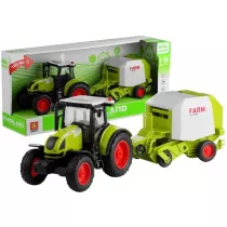 Traktor z pras rolujc do belowania dwik Leantoys