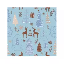 Godan Serwetki Hello Winter niebieskie 33 x 33 cm