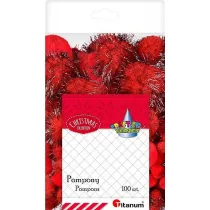 Titanum Pompony akrylowe, poliestrowe 100 szt.