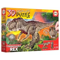Puzzle 3D 82 el. Dinozaury - Tyranozaur Rex Educa