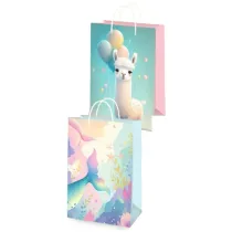 Torebka ozdobna papierowa dziewcz�ca (22,5x33,5x10cm) mix 2 wzor�w